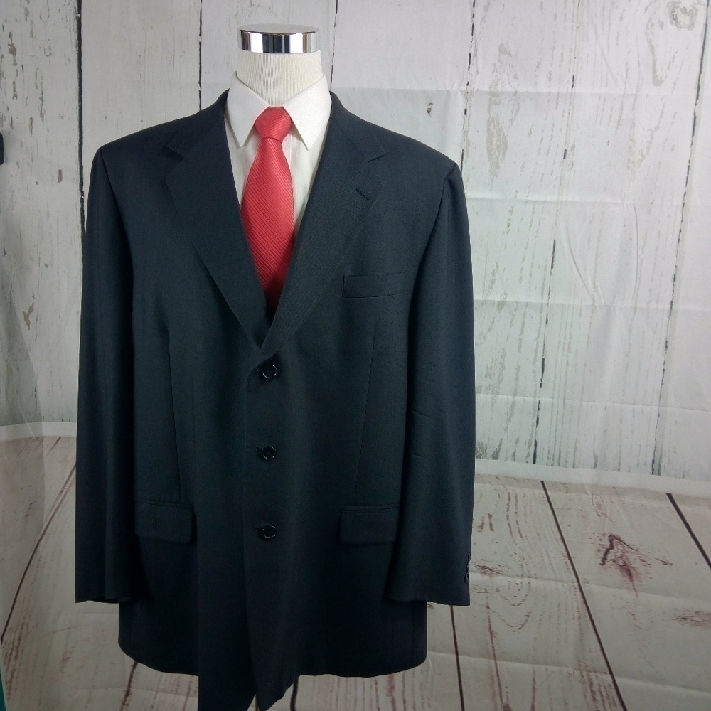 Joseph & Feiss 44L Black Suit Blazer Sports Coat